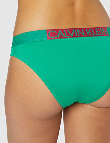 Calvin Klein Classic Braguita de bikini, Verde (Golf Green 307), Small para Mujer