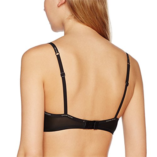 Calvin Klein Demi Unlined Sujetador, Negro (Black 001), 75B (Talla del fabricante: 0B34) para Mujer