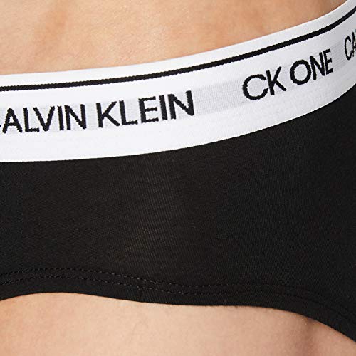 Calvin Klein Hip Brief 2pk Boxer, Negro (Black with/White WB Bnm), X-Large para Hombre