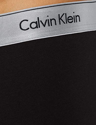 Calvin Klein Trunk Calzoncillos, Negro (Black/Silver Wb Csk), Large para Hombre