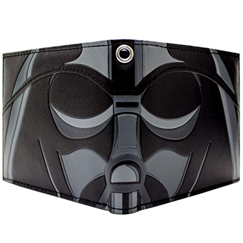 Cartera de Star Wars Máscara Darth Vader Primer Plano Negro