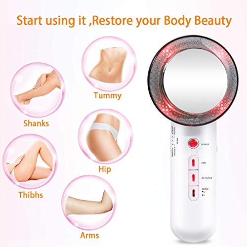 Cavitación Ultrasónica Máquina, Carer Body Skin Slimming Beauty EMS Terapia de luz infrarroja multifuncional cuidado de la piel eliminación de grasa pérdida de peso corporal masajeador dispositivo