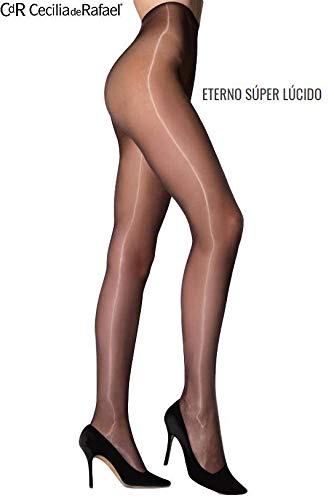 Cecilia de Rafael Eterno Super Lucido Medias, 20 DEN, Marrón (Moreno), X-Small (Tamaño del fabricante:1) para Mujer