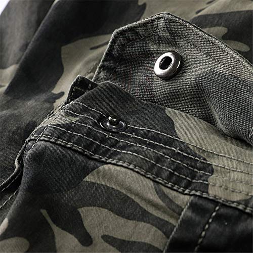 CFWL Pantalones de Camuflaje Pantalones de Hombre con Vigas de Tendencia Monos Deportivos Pantalones Casuales de otoño para Hombres Grey36 Cargo Hombre Pantalones Camuflaje Pantalones Campana