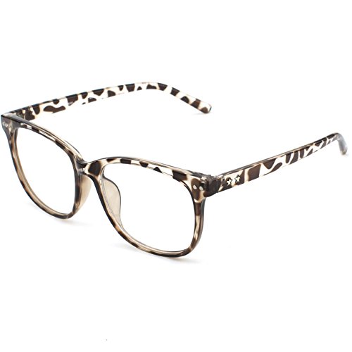 CGID CN81 Retro Anteojos Lente Claro Gafas Para Mujer y Hombre,Multicolor B