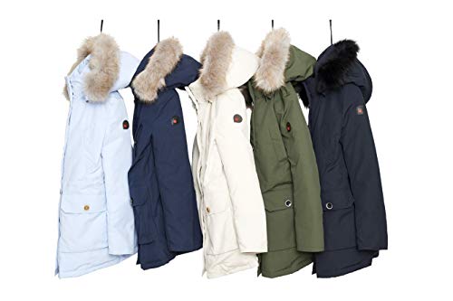 Charlotte - Fox para Mujer Parka - Abrigo Chaqueta de Piel sintética Chaqueta de Invierno Chaqueta con Capucha