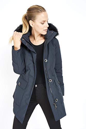 Charlotte - Fox para Mujer Parka - Abrigo Chaqueta de Piel sintética Chaqueta de Invierno Chaqueta con Capucha