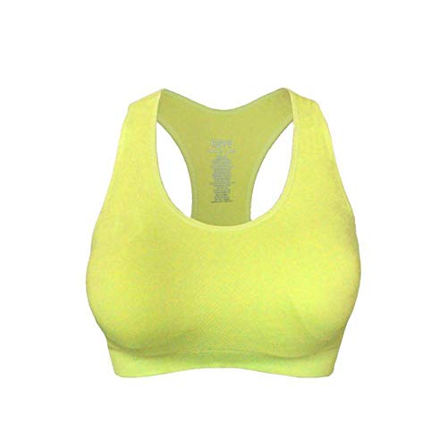 Charm4you Chaleco a Prueba de Golpes Ropa Interior Deportiva Yoga Femenino Correr aeróbicos Fitness Sujetador de Secado rápido Absorbente de Sudor-Pink_M (Adecuado para 70-75 Circunferencia)