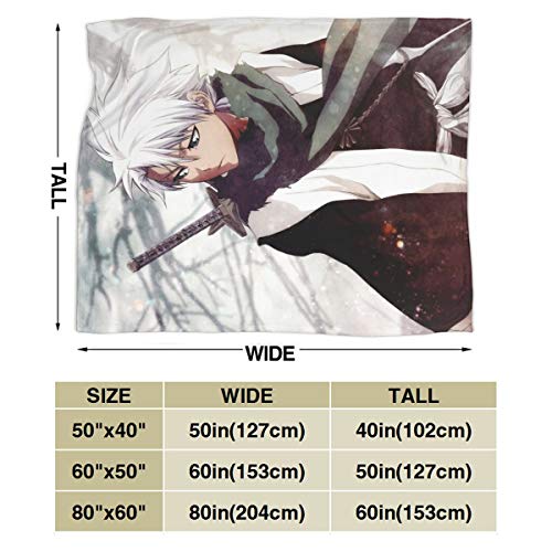 CHENQIAN Blea-Ch, Kuro-Saki Ichigo, Grim Rea-per Blanket Ultra-Soft Micro Fleece Manta cálida para Sala de Estar/Dormitorio 50"X40