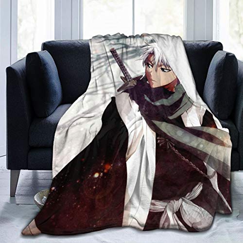 CHENQIAN Blea-Ch, Kuro-Saki Ichigo, Grim Rea-per Blanket Ultra-Soft Micro Fleece Manta cálida para Sala de Estar/Dormitorio 50"X40