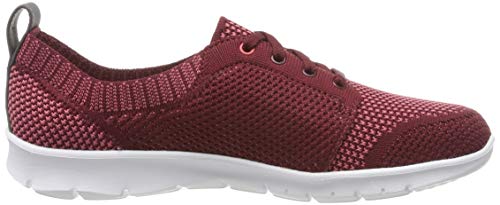 Clarks Step Allenasun, Zapatillas para Mujer, Rojo (Maroon Maroon), 41 EU