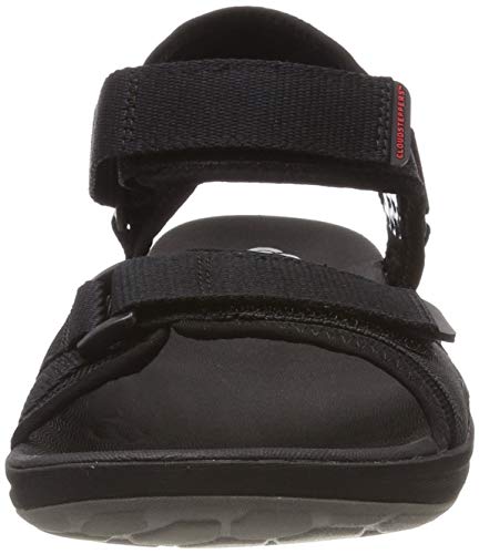 Clarks Step Beat Sun, Abierta Sandalias Punta Cerrada, Negro (Black-), 45 EU