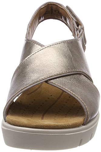 Clarks Un Karely Sun, Chanclas Sandalias Flip-Flop, Dorado (Gold Metallic -), 38 EU