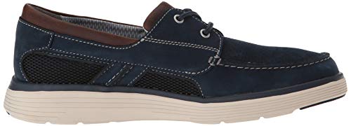 CLARKS - Unabode Paso (Step) Hombres , Azul (Azul marino (Navy Nubuck)), 10 EE US