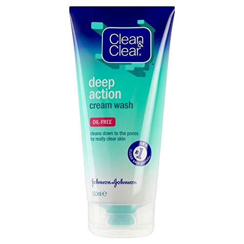 Clean & Clear Aceite De Lavado Crema De Acción Profunda Libre (150ml) (Paquete de 2)