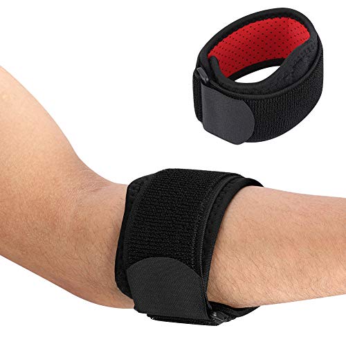 Codera Soportes Neopreno, Ajustable Dobles de Resortes Compresión de Codo para Esguince Artritis, Codo golfista Tenista Aliviar los dolor talla única para dolor de codo y tendinitis