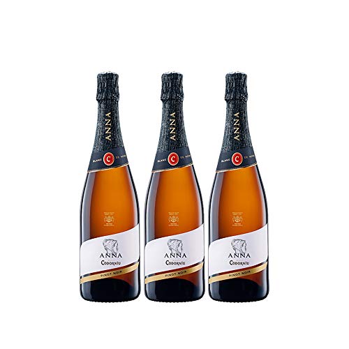 Codorníu | Cava Brut Anna de Codorníu Blanc de Noirs | Caja de 3 botellas de 75 cl