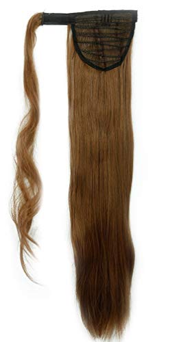 Coletas Postizas Largas Pelo Extensiones de Pelo 26"/66CM [ Sostenido Wrap Around ] Clips Antideslizante Ofrecido - Lisa