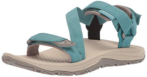 Columbia Big Water II, Sandalias para Mujer, Azul (Teal, Ancient Fossil), 39 EU