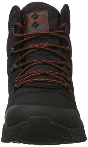 Columbia Fairbanks Omni-Heat Bota de invierno para hombre , Negro(Black, Rusty), 44.5 EU