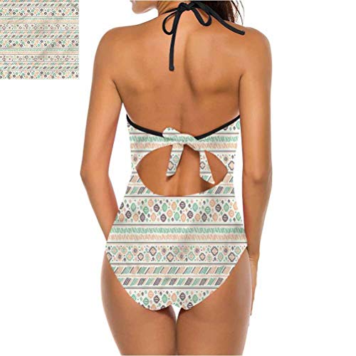 Conjunto de bikini de triángulos y rombos que se ajusta perfectamente y el material es suave Multi 28 S