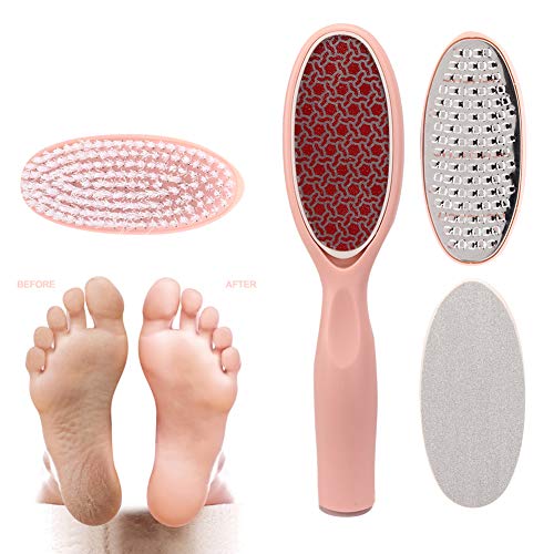 Conjunto multifuncional de lima para pies, lima para pies Removedor de callos Scrubber para pies Callo Removedor de piel muerta Raspador de pedicura Herramienta para escofina de pie(Set de pedicura)