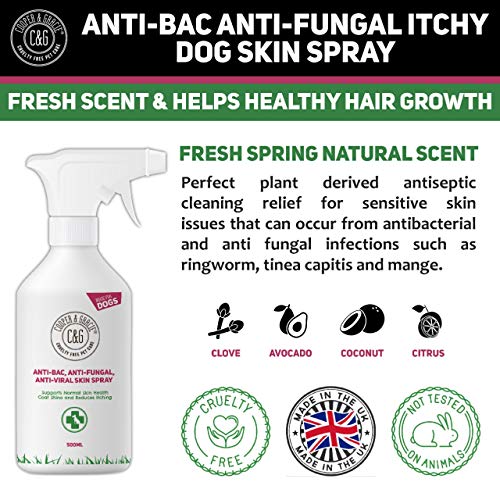 Cooper And Gracie C&G Cruelty free Pet Care Anti Bacterial Anti Fungal Dog Health Spray