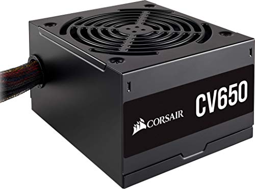 Corsair CV650 No Modular, CV Series, Certificación de Eficiencia 80 Plus Bronze, 650 Watt Fuente de Alimentación, Color Negro