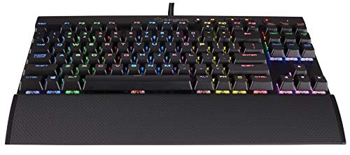 Corsair K65 Rapidfire RGB Teclado Mecánico Gaming, Cherry MX Speed, Rápido y Altamente Preciso, Retroiluminación Multicolor LED RGB, Estructura de Aluminio Anodizado, QWERTY Español, color Negro