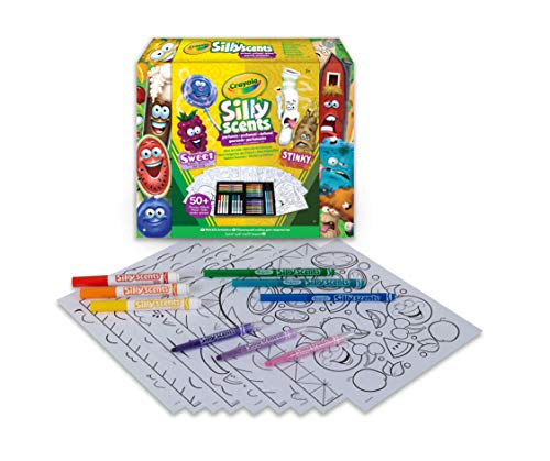 Crayola-04-0015 Silly Scents Mini Art Kit, Caja Artística de Rotuladores y Lápices Perfumados, Multicolor (04-0015)