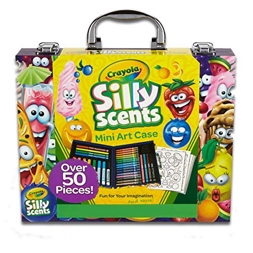 Crayola-04-0015 Silly Scents Mini Art Kit, Caja Artística de Rotuladores y Lápices Perfumados, Multicolor (04-0015)