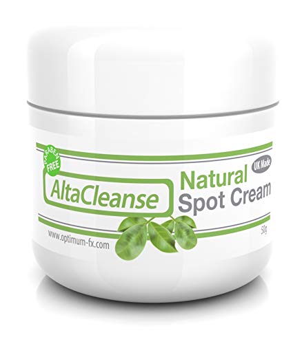 Crema Natural AltaCleanse para el Tratamiento de Granos Puntos Negros Control del Sebo Milia Imperfecciones Pieles Grasas y con Problemas - Efectos Similares a los del Retinol Antibacteriano - 50 g