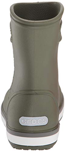 Crocs Crocband Rain Boot Kids, Botas de Agua Unisex Niños, Verde (Army Green/Slate Grey 3tf), 22/23 EU