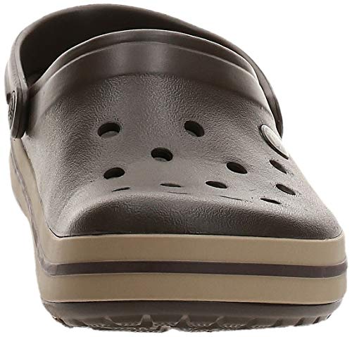 Crocs Crocband U, Zuecos Unisex Adulto, Marrón (Espresso-Khaki), 36-37 EU