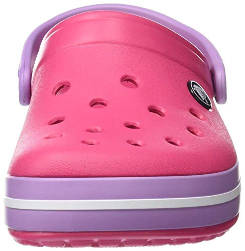 Crocs Crocband U, Zuecos Unisex Adulto, Rosa (Paradise Pink-Iris), 36-37 EU