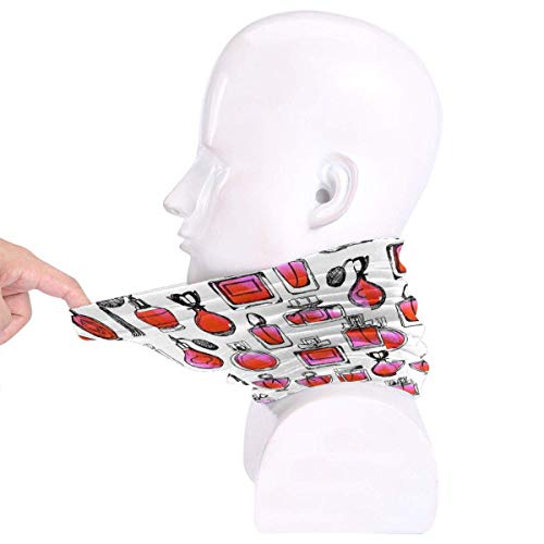 Cubierta facial Acuarela Rojo y rosa San Valentín Amor Moda Belleza Maquillaje Impresión Cuello polaina Bandanas para polvo Viento Protección solar