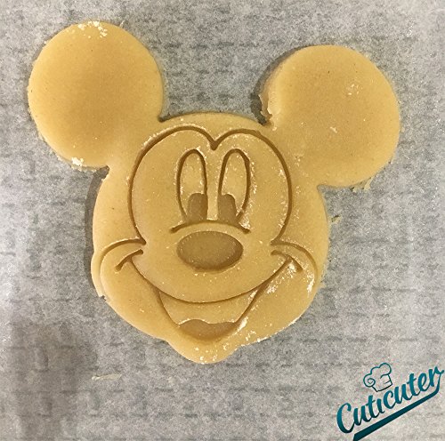 Cuticuter Mickey Mouse Cara Cortador de Galletas, Azul, 8x7x1.5 cm