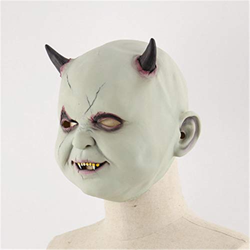 CYQAQ Halloween Little Devil Mask Horror Zombie Vampire Mask Headgear Party Bar Decoración Prop Halloween Toy