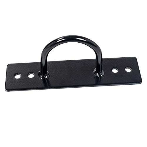 Dawoo Cuerda De Batalla para Entrenamiento Deportivo Cuerda De Estilo Negro para Entrenamiento Físico (38 Mm * 9 m con Kit De Anclaje Portátil)