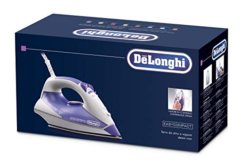 De'Longhi FXK20 - Plancha de vapor con suela de inox, 2000 W, 90 gr/min, autolimpieza