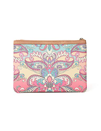 Desigual - Wallet Grand Valkiria Multizip Women Desigual, Carteras Mujer, Naranja (Coral), 1x15.5x22.5 cm (B x H T)