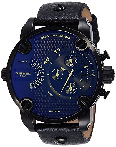 Diesel Reloj Cronógrafo para Hombre de Cuarzo con Correa en Cuero DZ7257