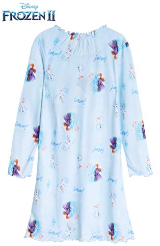 Disney Frozen - Camisón de 2 niñas con Anna y Elsa, manga larga Super Soft Kids Pijama de princesa oficial, regalos para niñas de 3 a 12 años