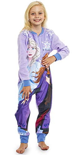 Disney Frozen Pijama Entero para Niñas De Una Pieza, Ropa Niña Invierno con Anna y Elsa El Reino del Hielo (18-24) Meses, Pijamas Enteros Manga Larga Regalos para Niños (2-10 Años) (18/24 Meses)