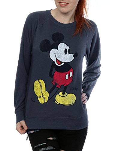 Disney Mujer Mickey Mouse Classic Kick Camisa de Entrenamiento XX-Large Oscuro Heather