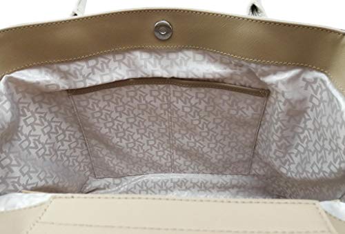 DKNY Donna Karan Bolso de mano, color Beige, talla Medium