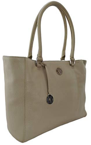 DKNY Donna Karan Bolso de mano, color Beige, talla Medium