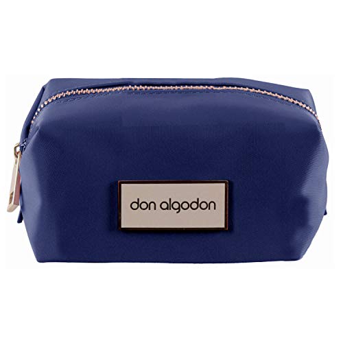 Don algodón Urban, Bolsa de viaje neceser mujer, Azul Marino, 13x7x5 cm