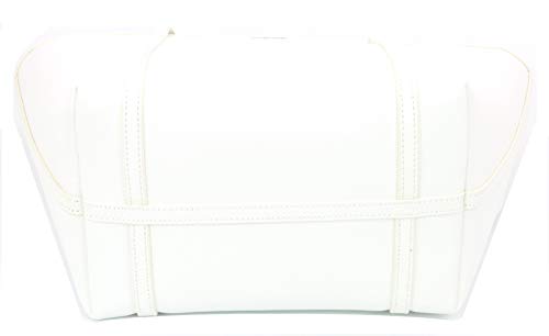 Donna Karan - Bolso de tela de Piel para mujer, color blanco, talla M