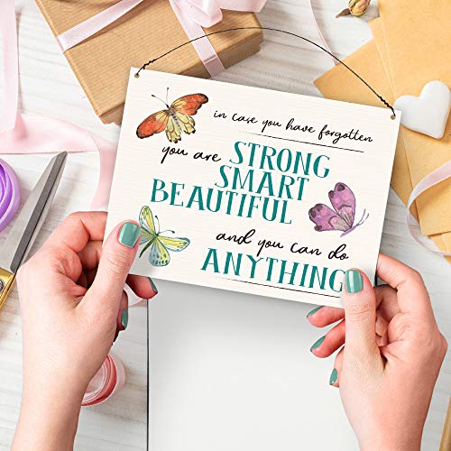 Dorothy Spring In Case You Have Forgot You Are Strong Smart Beautiful and You Can do Anything Inspirational Wall Cita Placa de Metal para Regalo para Amigos (15,2 x 20,3 cm)